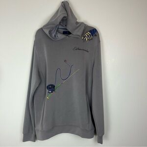 EXTRACURRICULAR TechSoft Fishing Graphic Hoodie size Medium